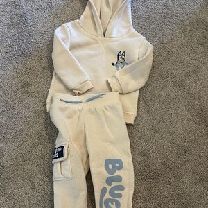 Bluey Cream Kids Jogger set 18month